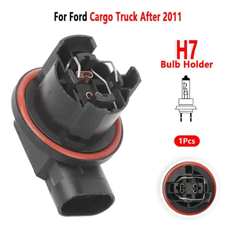 For Ford Cargo Truck After 2011 Headlight Low Beam H7 Bulb Holder Socket Base 1Pc