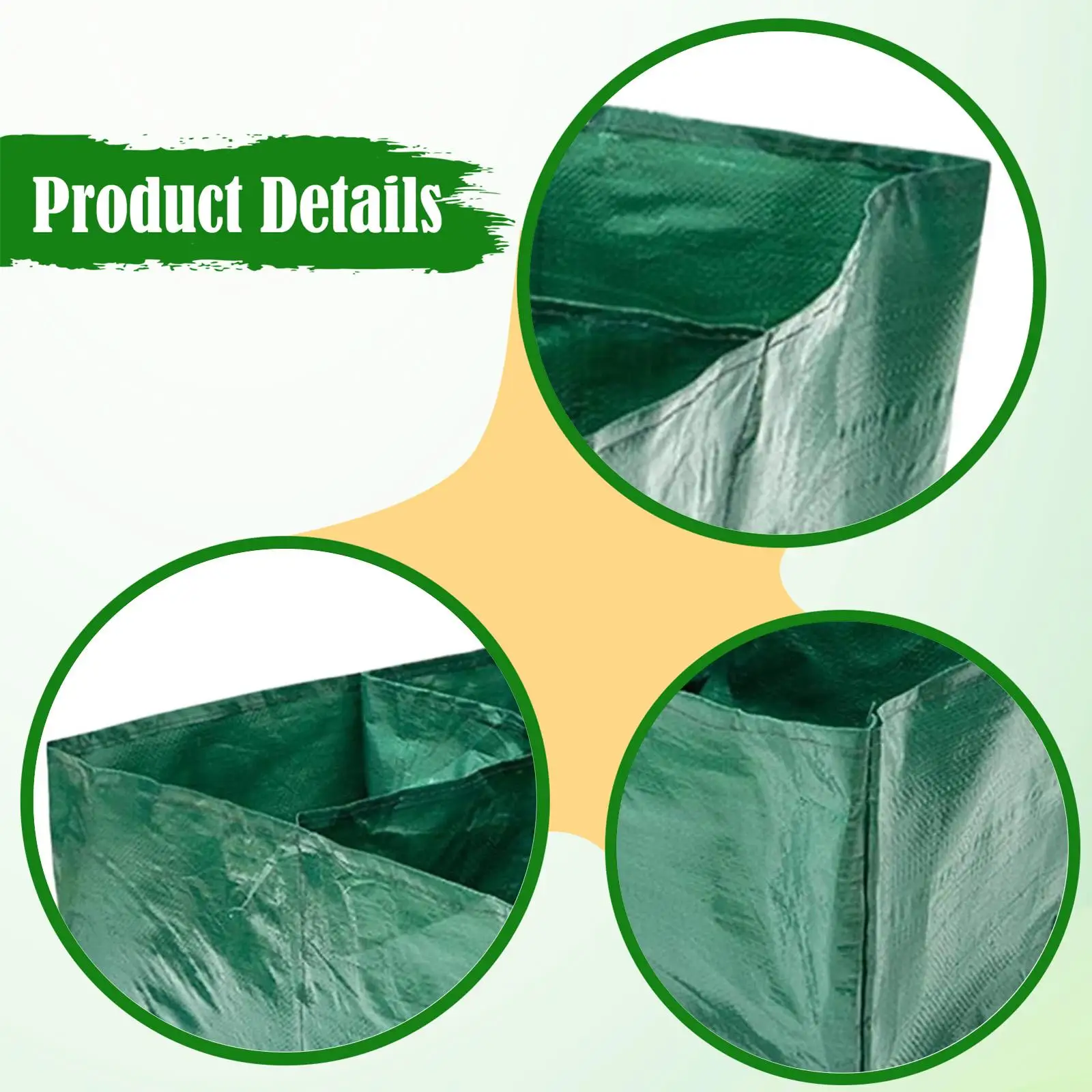 

Большой дышащий горшок для растений из полиэтилена: элегантный кашпо для цветов и овощей для дома и сада