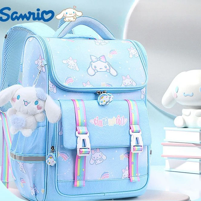 Sanrio Children\'s Schoolbag Primary School Student Large Capacity Lightweight Super Light Spine Protection Cinnamoroll Girls