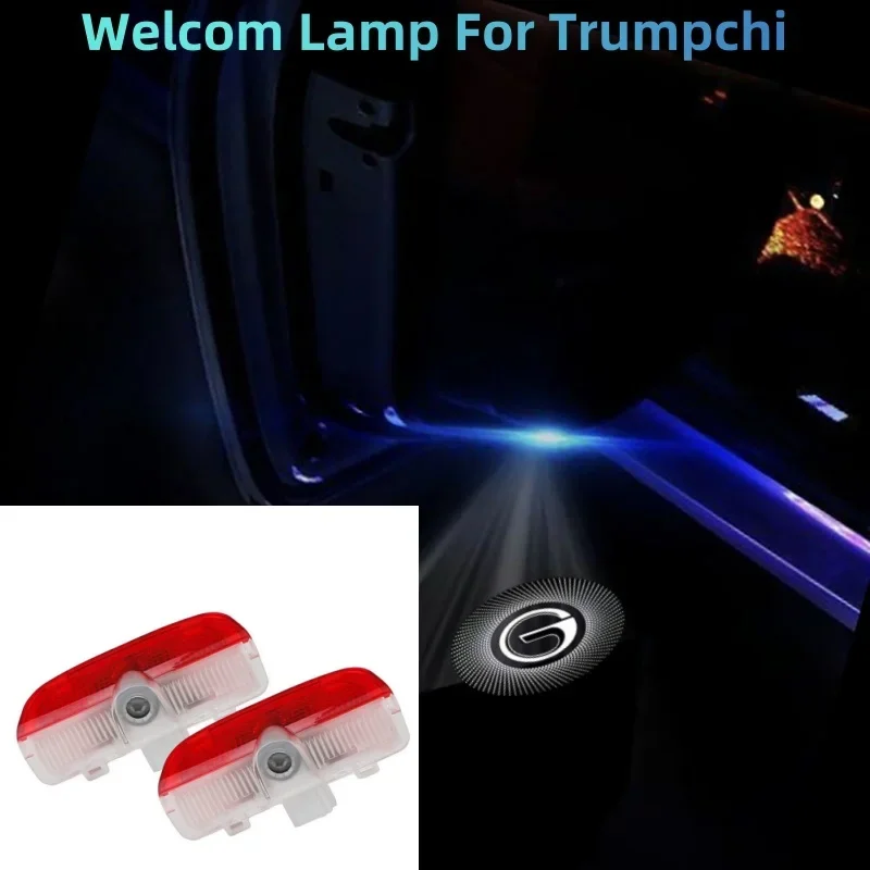 2pcs Car Door Welcome Light LED Logo Projector Lamp For GAC Trumpchi GA6 GM6 GS7 GS8 M8 2019-2023 Car Accessories Interior