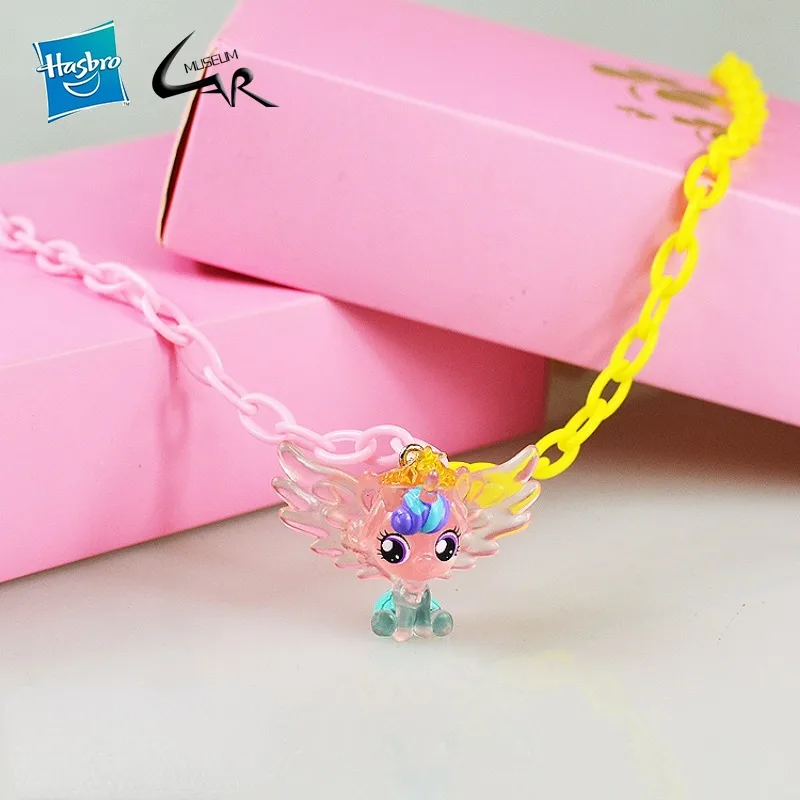 Hasbro My Little Pony Necklaces Heart of The Wind and Snow Princess Bikini of Purple Pleasure Rhythm Action Figure for Kids Gift