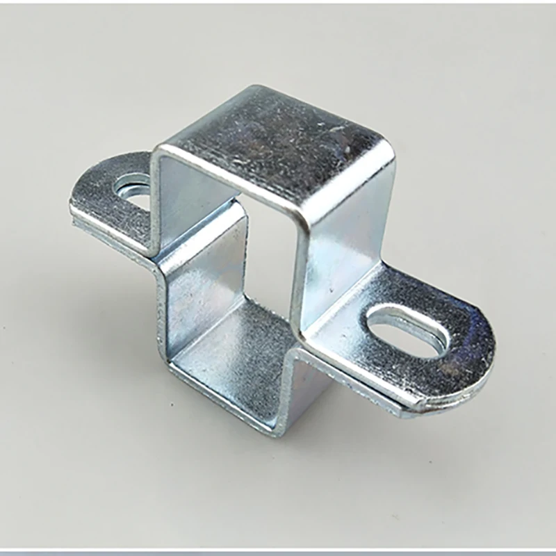 1PCS Horse Riding Buckle Tube Clamp Square Right Angled Zigzag U-Shaped Bracket Clamp Square Tube Clamp Fixture Saddle Hardware