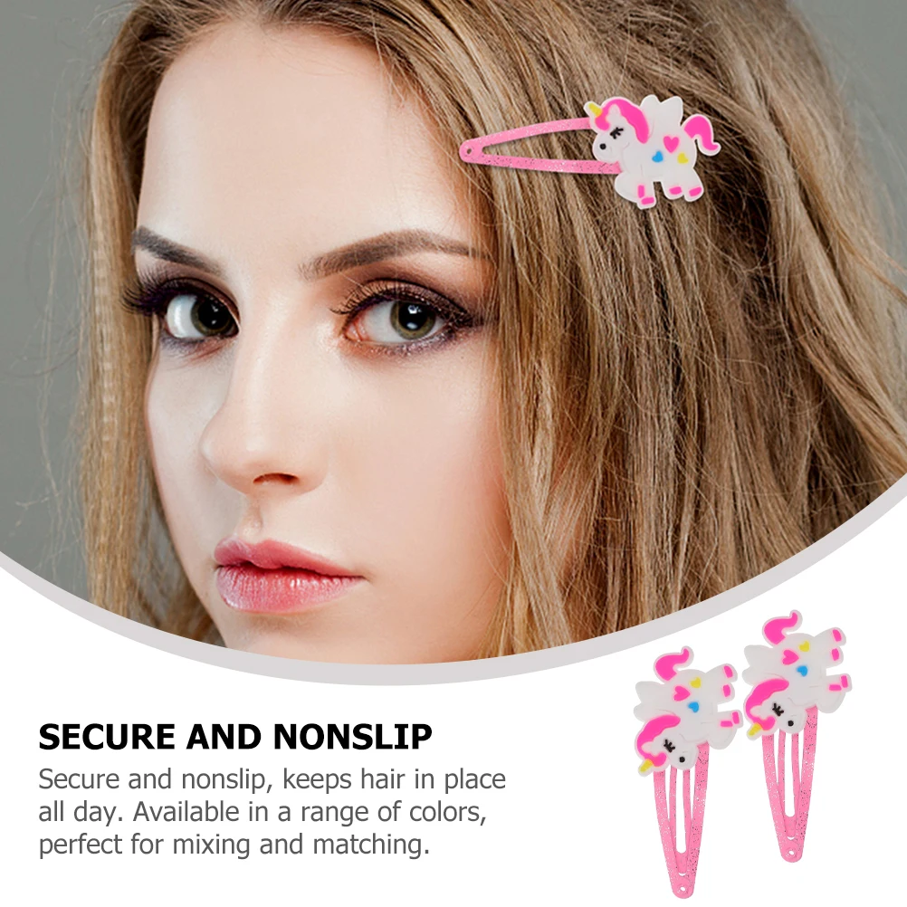 Decorazioni per fermagli per capelli unicorno per ragazze Clip decorative per forcine Accessori per mollette per bambini