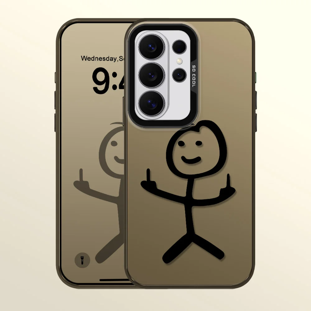 Line Man Phone Case For Samsung Galaxy S26 S25 Edge S24 S23 S22 S21 FE Plus Ultra 5G Aurora Cover