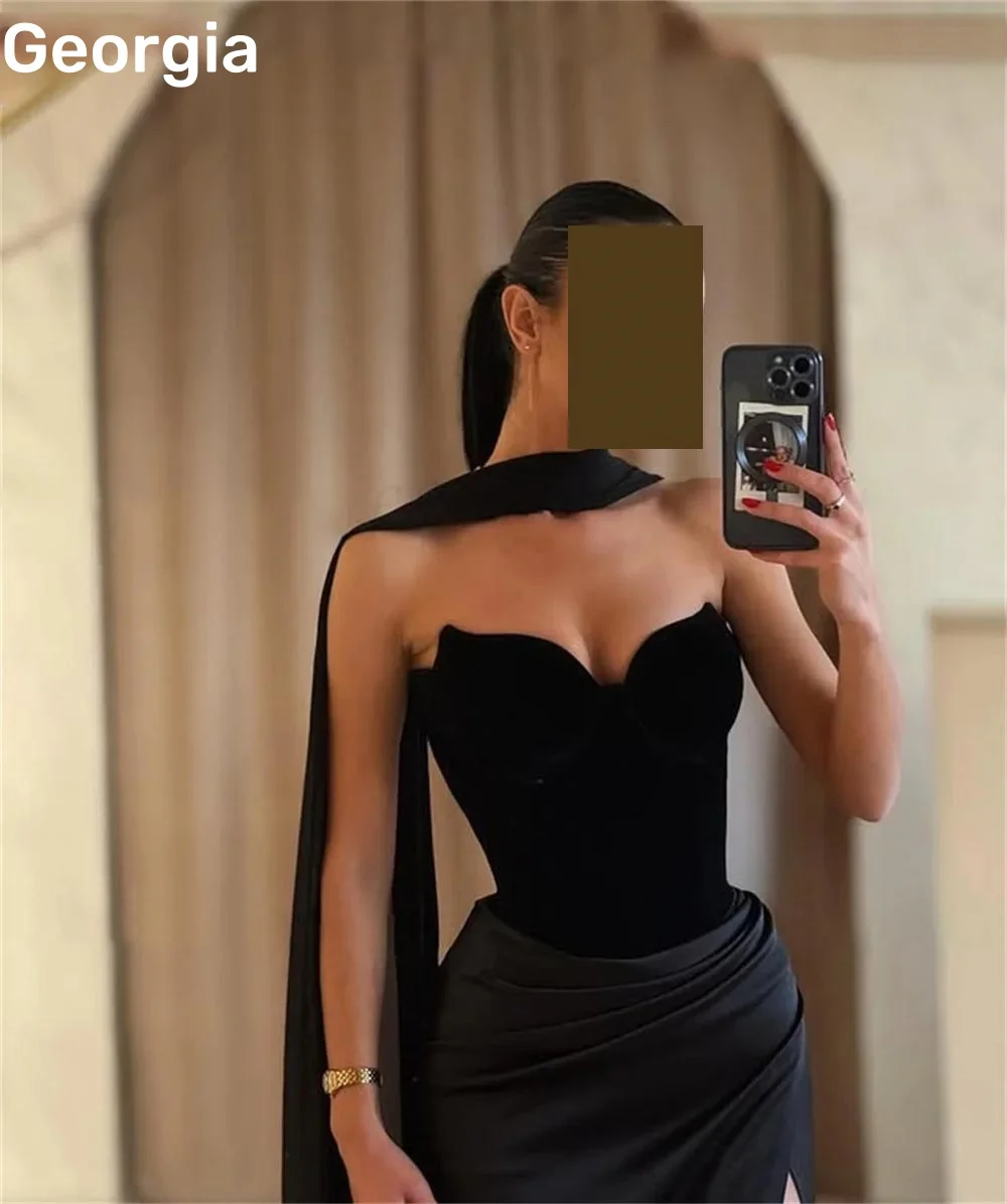 Spersonalizowane فساتين سهره فخمة 2025 Split Sweetheart Floor-Length Prom Dresses Ruffle Zipper Up Sleeveless Luksusowe sukienki wieczorowe