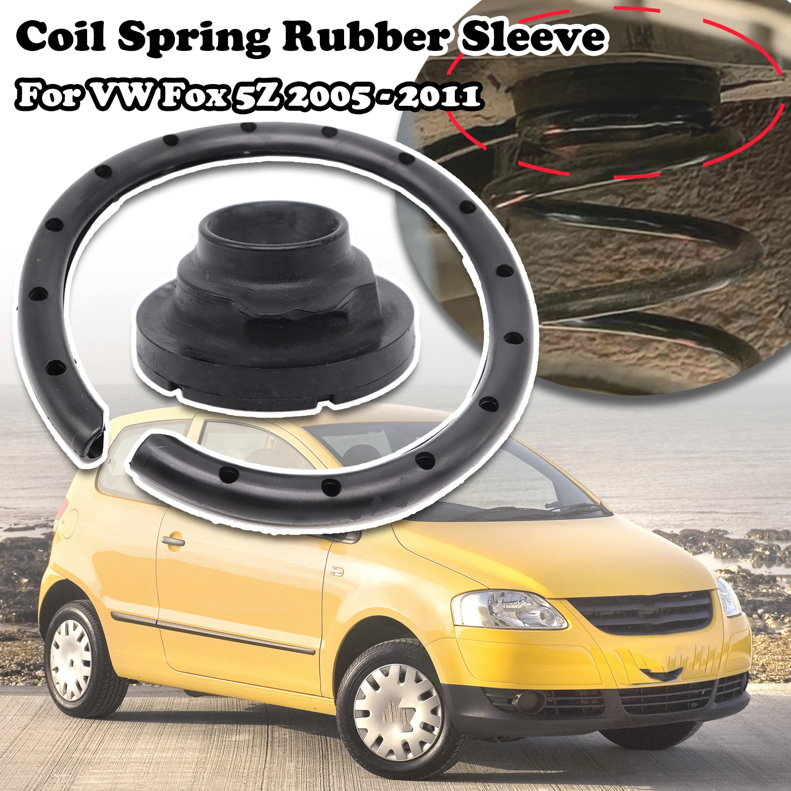 

Rear Axle Coil Spring Isolator Mount Plate Shock Absorber Sleeve Top strut mount buffer For VW Fox 5Z Lupo SpaceFox 2005 - 2011