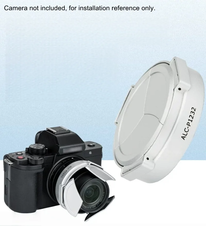 Tapa de lente automática para Panasonic Lumix, lente Pancake de 12-32mm compatible con GF9 GX85 GF8 GF10 G100 G110, accesorios para cámara