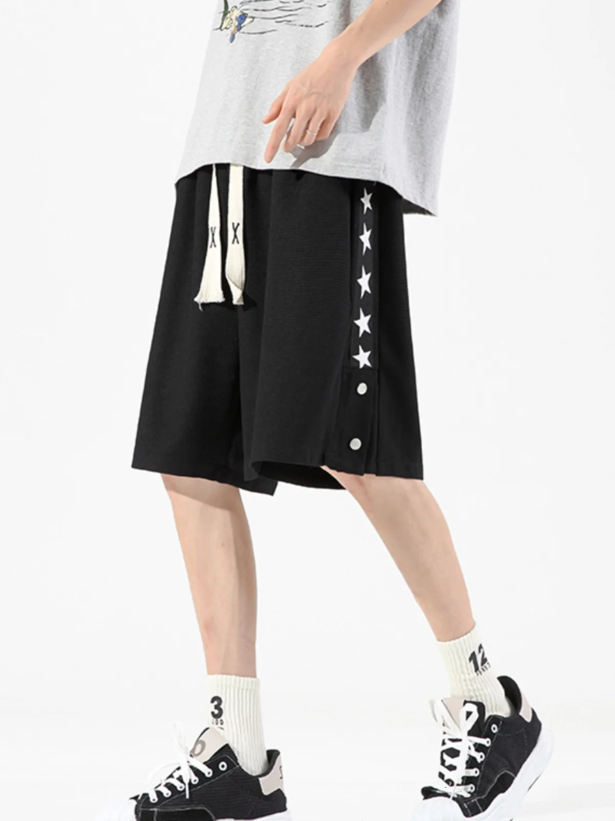 

Мужские летние тонкие спортивные шорты: повседневные, универсальные, свободного прямого кроя, дышащие, модные, трендовые, брендовые