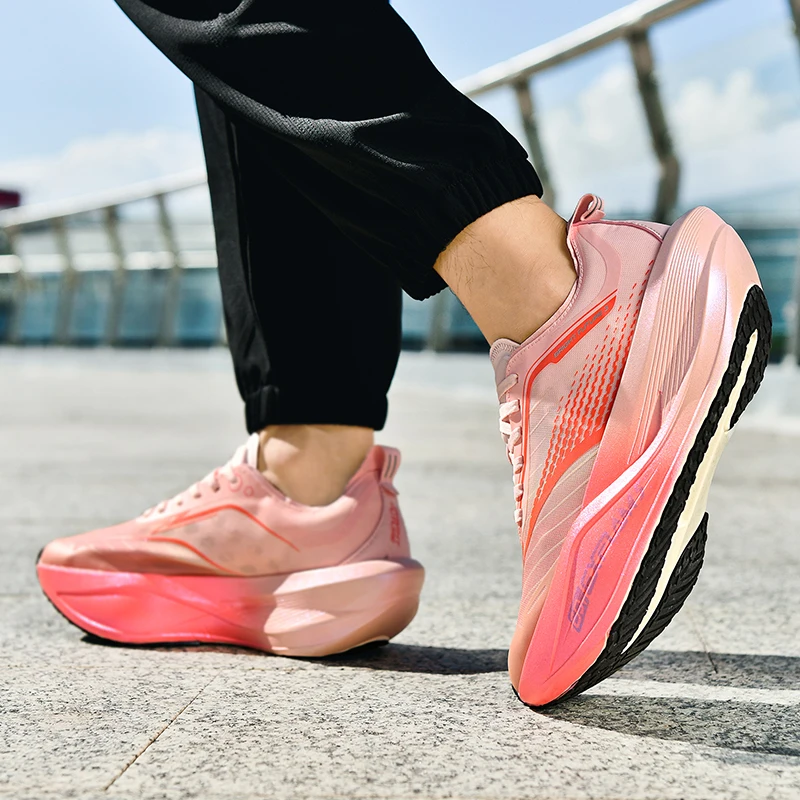 

Мужские кроссовки для бега, профессиональные сетчатые дышащие мягкие кроссовки на плоской подошве, удобные кроссовки для марафона для женщин