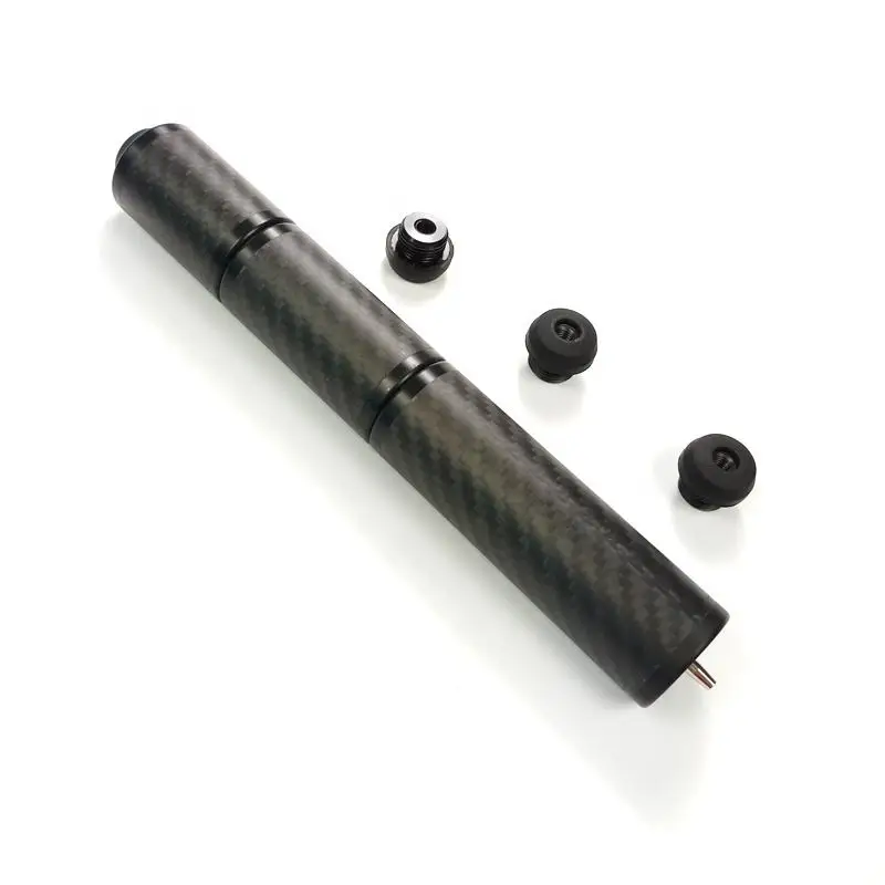 Billiard Pool Cue Extensions, Billiards Pole Accessories, Professional with Pool Cue Extend Tube, Carbon Fiber, Black