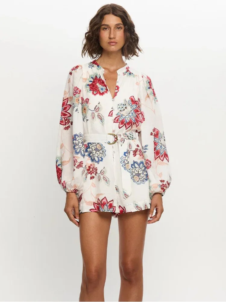 بدلة قميص كارديجان كتان أنيقة برباط لعام 2025