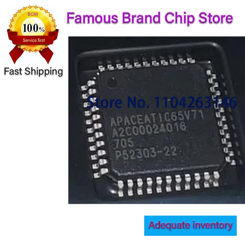 APACEATIC65V71 5PCS A2C00024016 TQFP-44  ATMEGA168V-10AU ATMEGA168V TQFP-32 ATMEGA64-16AU ATMEGA64 TQFP-64