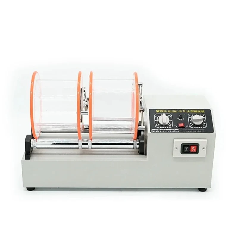 2.2KW Rotary Tumbler Surface Polisher Jewelry Polishing Machine KT-1320 Four-Speed Adjustment Work Timing Jewelry  Cleaning
