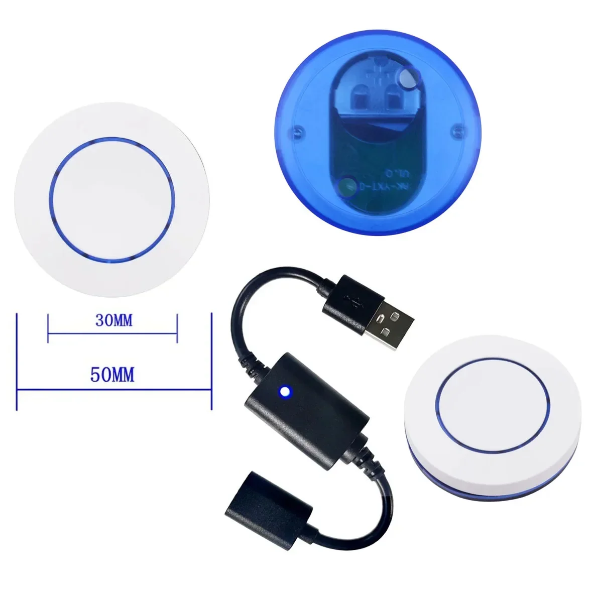 

5V USB Wireless RF Remote Control Switch Driver for LED Light Strip Reading Lamp Light Fan DC 3.7V-16V Power on off