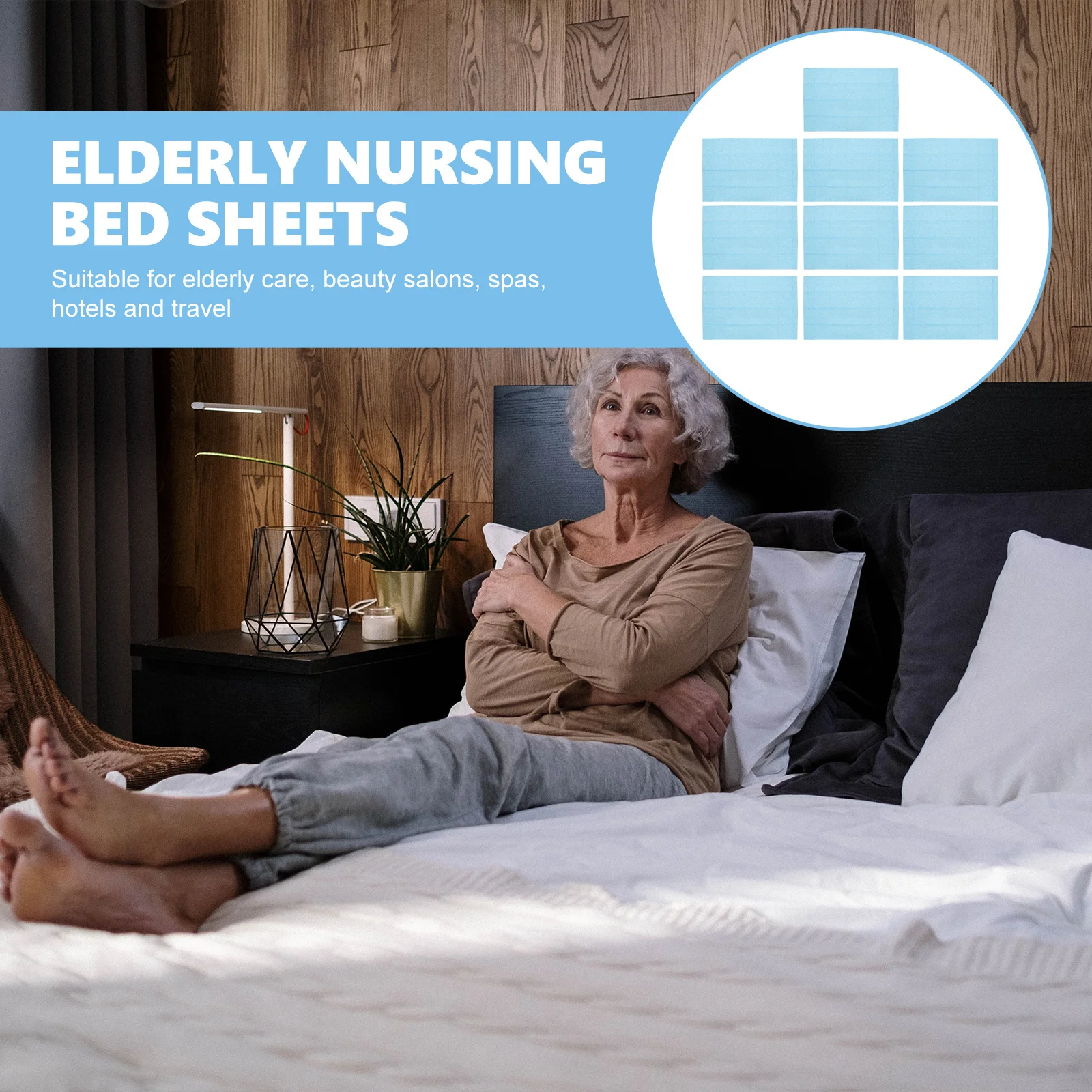 

10pcs Disposable Bed Sheets Breathable Non-Woven Massage Bed Covers For Beauty Salon Spa Elderly Nursing -Time Use