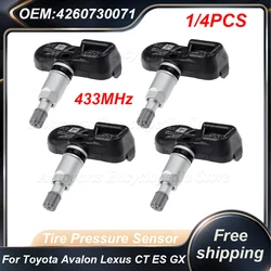 1/4PCS 42607-30071 433MHz Tire Pressure Sensor TPMS For Toyota Avalon Lexus CT ES GS GX IS LC LS LX NX RC 4260730071
