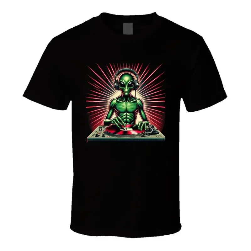 Alien Dj Space Spinner T Shirt