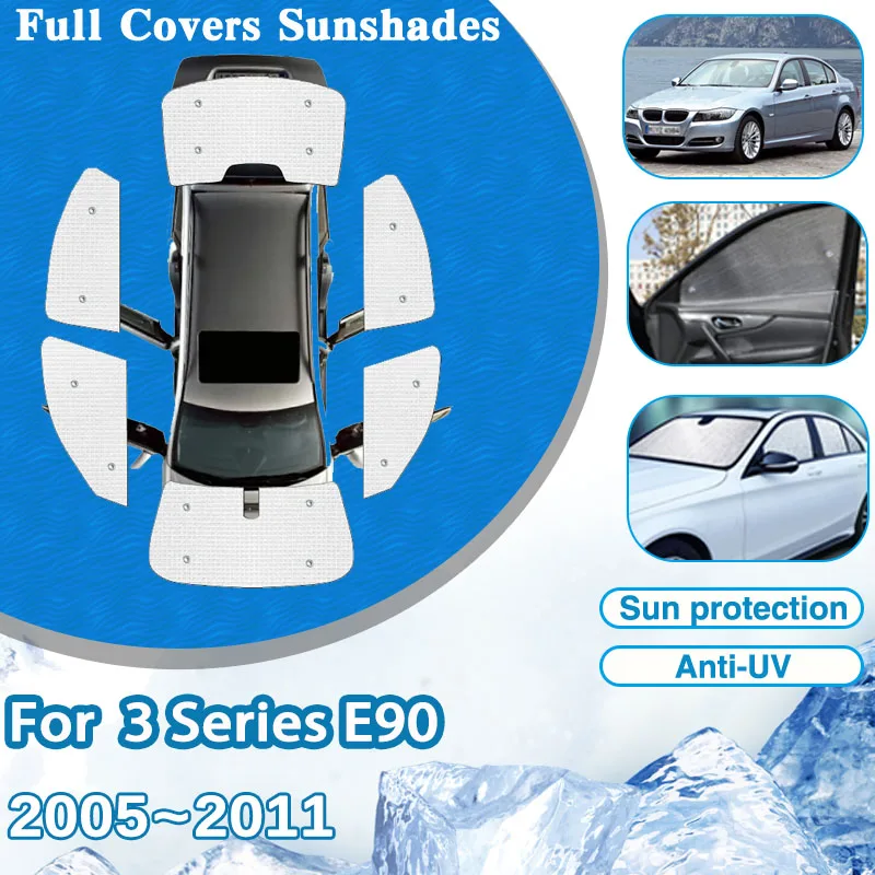 

For BMW 3 Series E90 2005~2011 2006 Car Full Covers Sunshades Board Visor Windshields Anti-UV Sun Protection Auto Accessories