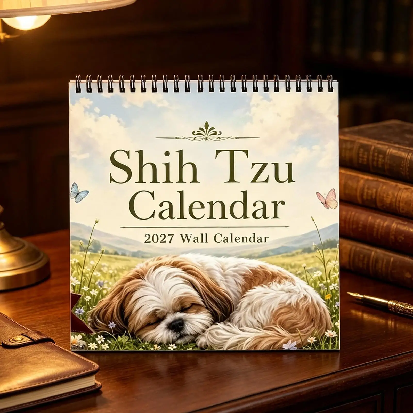 2027 Dog Wall Calendar 12-Month 2027 Schedule Planning Tool Hangable Wall Calendar for Homeowners Students Teachers Consultants