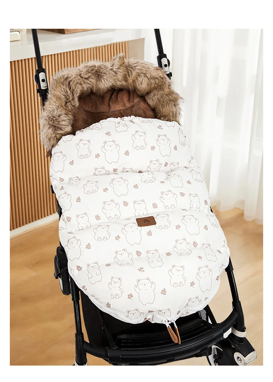 0-24Months Baby Wagen Sack Winter Warm Dicker Umschlag Für Entladung Kinderwagen Fußsack Universal Kinderwagen Abdeckung Zubehör – Detail 6