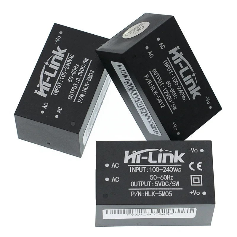 降圧型電源モジュール,インテリジェントコンバーター,HLK-5M05, HLK-5M03, HLK-5M12, 5w,AC-DC, 220v〜12v,5v,3.3v