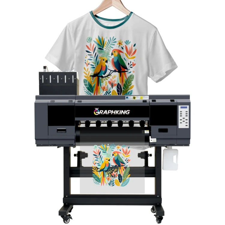 Factory Xp600/i3200 60mm Dtf Printer Transfer Roll to Roll Transfer Graphking with Shaker and Dryer Imprimant Dtf Printer 60cm