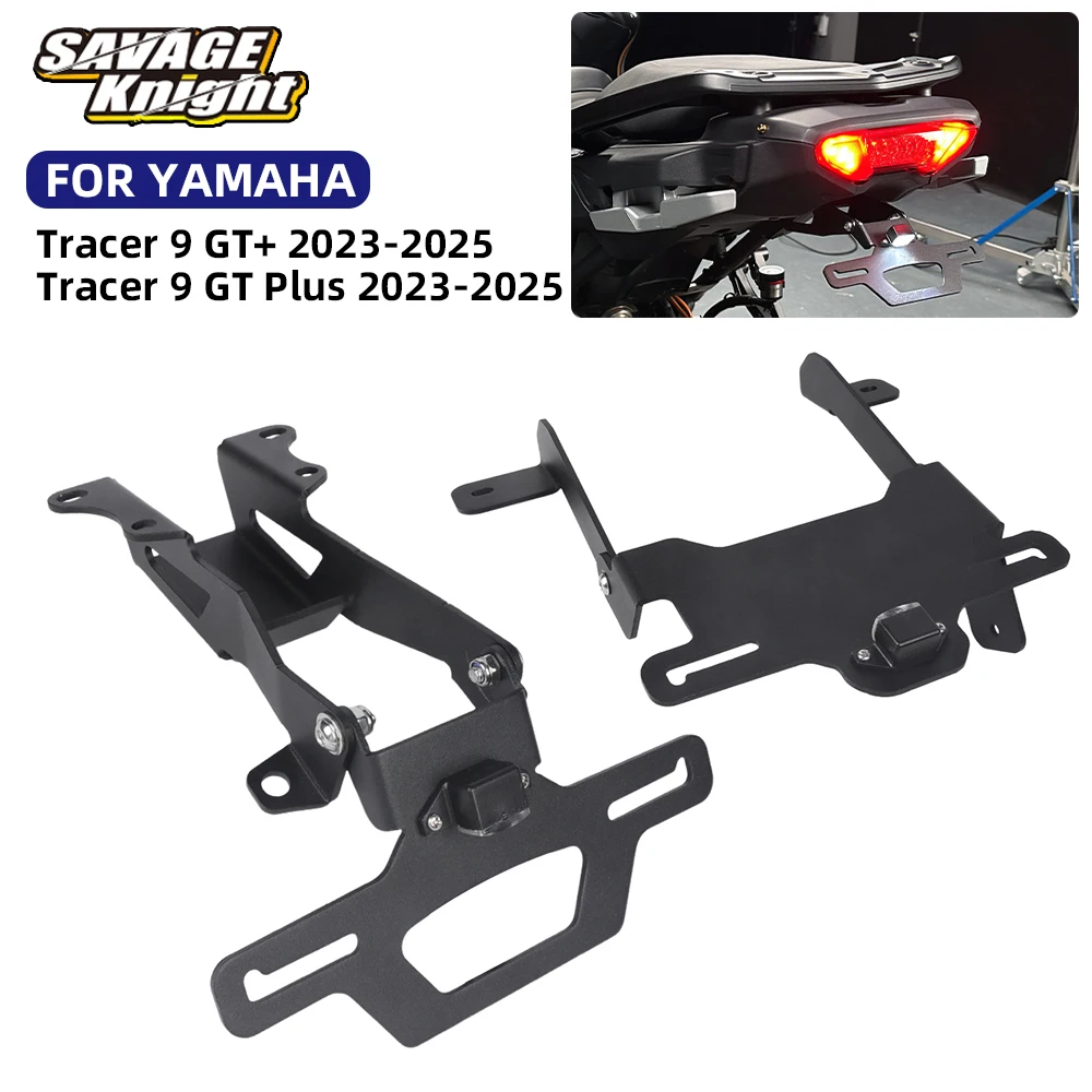 

2025 9GT+ License Plate Bracket For Yamaha Tracer 9 GT Plus 2023 2024 Tail Tidy Fender Eliminator Registration Frame Holder