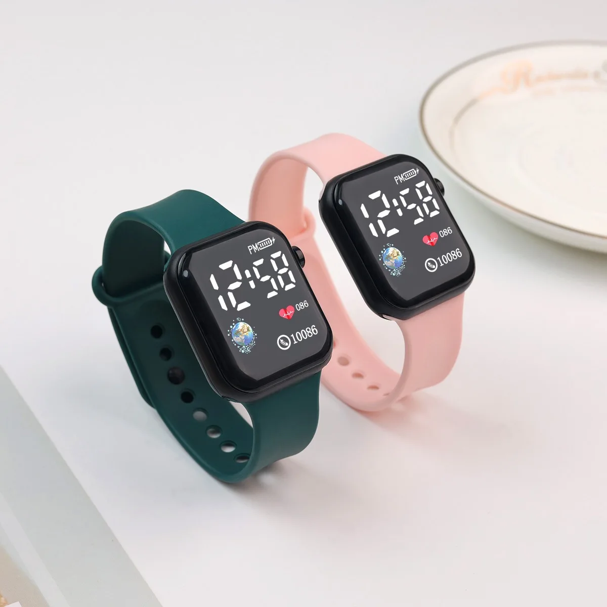 New LED Digital Watch For Kids Boys Sports Waterproof Watches Girls Rubber Digital Watch Casual Childrens Electronic Reloj view 3