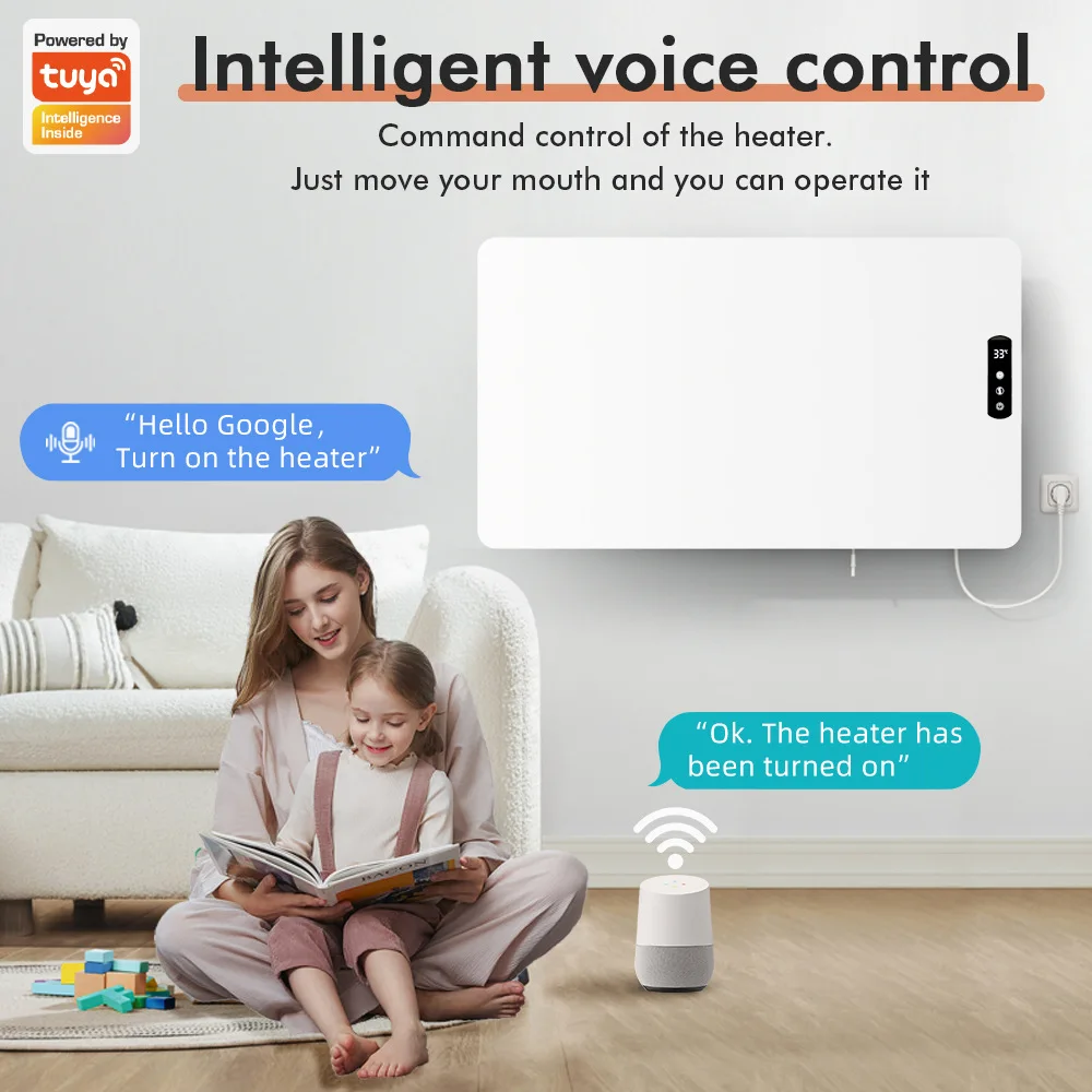 Tuya WIFI Heater US EU UK Standard 110V 220V Household Bathroom Heater 24H Timing Heater