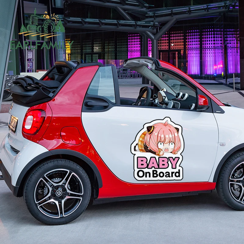 

EARLFAMILY 43x35.4 см Наклейки «Аня в машине»: Привлекательные, забавные графические наклейки, водонепроницаемые, солнцезащитные, для хранения, для бутылок и контейнеров