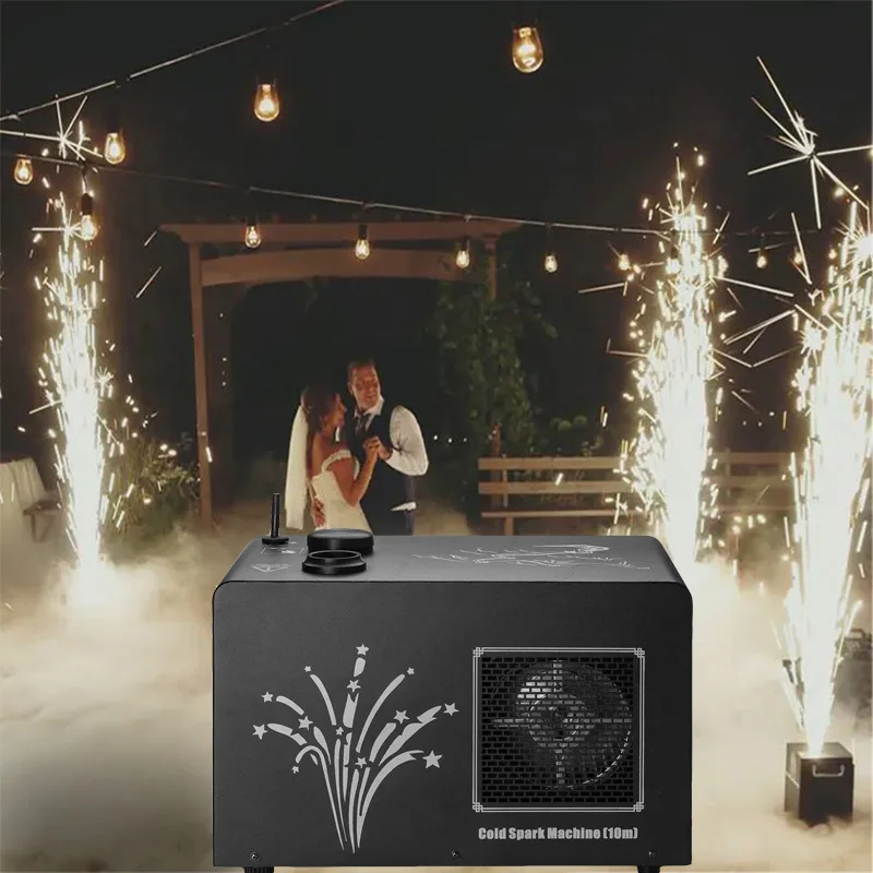 10M Concert Wedding Stage Equipment Spark Cold Machines With DMX 1600W With Remote Control Stage Machine