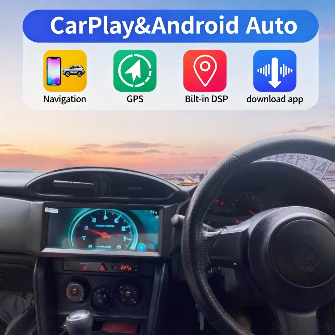 

10.25-дюймовое обновление для Toyota 86 и Subaru BRZ 2012-2019: CarPlay, Android 13, GPS-навигация, автомобильная мультимедийная система, радиоприемник, блок управления отоплением