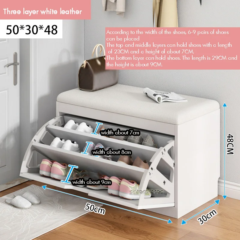 Indoor Shoe Changing Stool Tipping Bucket Sofa Style Home Entry Shoe Rack Furniture Piece for Footwear Management,Shoe Cabinet