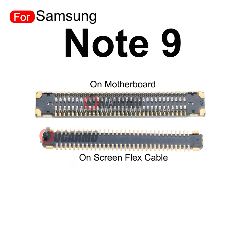 2Pcs Flex Cable For Samsung Galaxy Note 9 64Pins LCD FPC Plug Main Board PCB Connector Mainboard Replacement