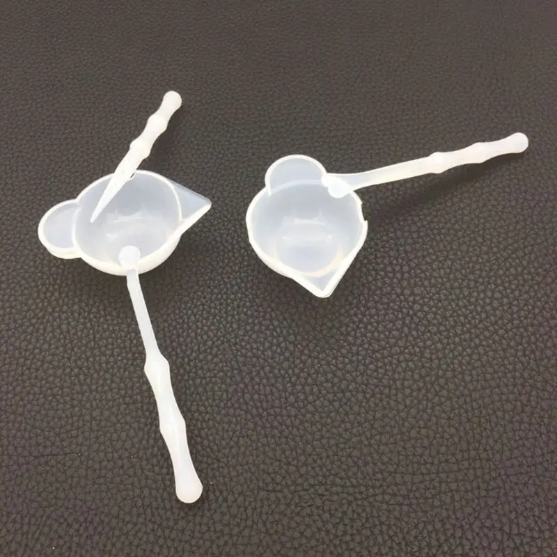 Copos silicone para derramar, bastões agitação, raspador colher para molde mistura resina epóxi