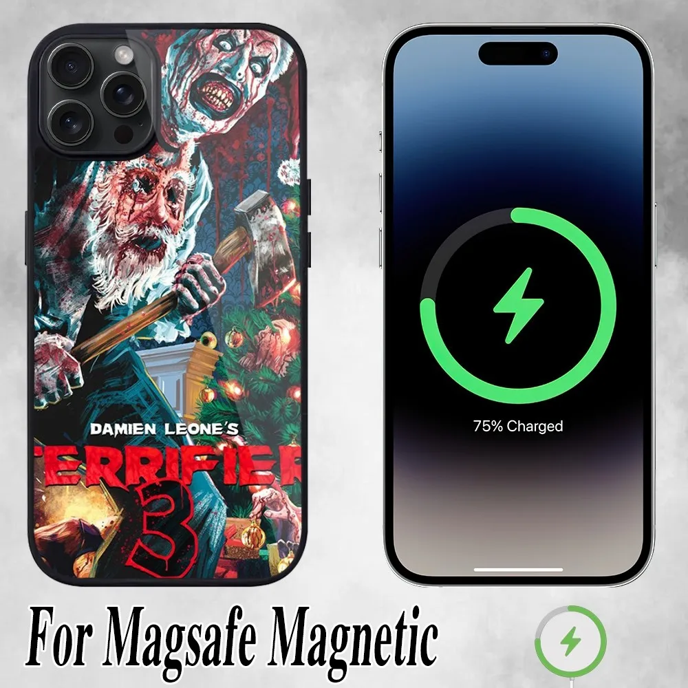 The Movie Terrifier 3 Phone Case For iPhone 11 Mini 12 13 Max 14 Plus 15 Pro Magesafe Magnetic Shell