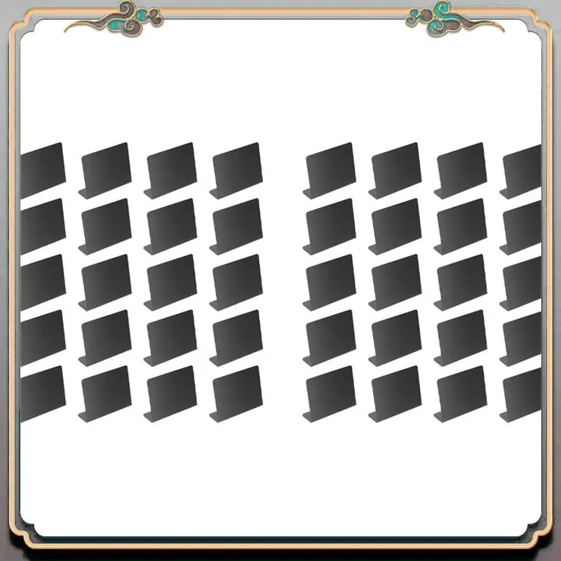 A46M-40Pcs Table Signs Food Board Buffet Party Labels Message Blackboard Chalk Table Display Price Tabletop