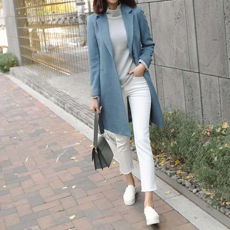 

Белые свободные прямые джинсы до щиколотки для женщин, осенние, с высокой талией, из искусственной кожи, Cleanfit Sle, премиум-класса, джинсовые брюки