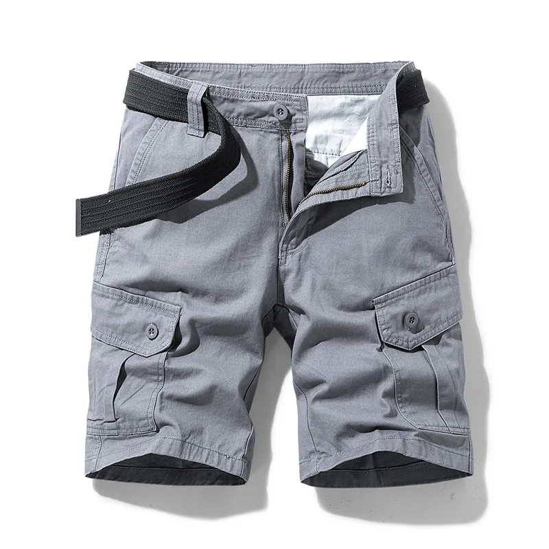 

Summer 2024 Men's Casual Workwear Shorts Five-Quarter Length Sporty Versatile Cotton Mid-Waist Wide-Tube Style Youth Fashion