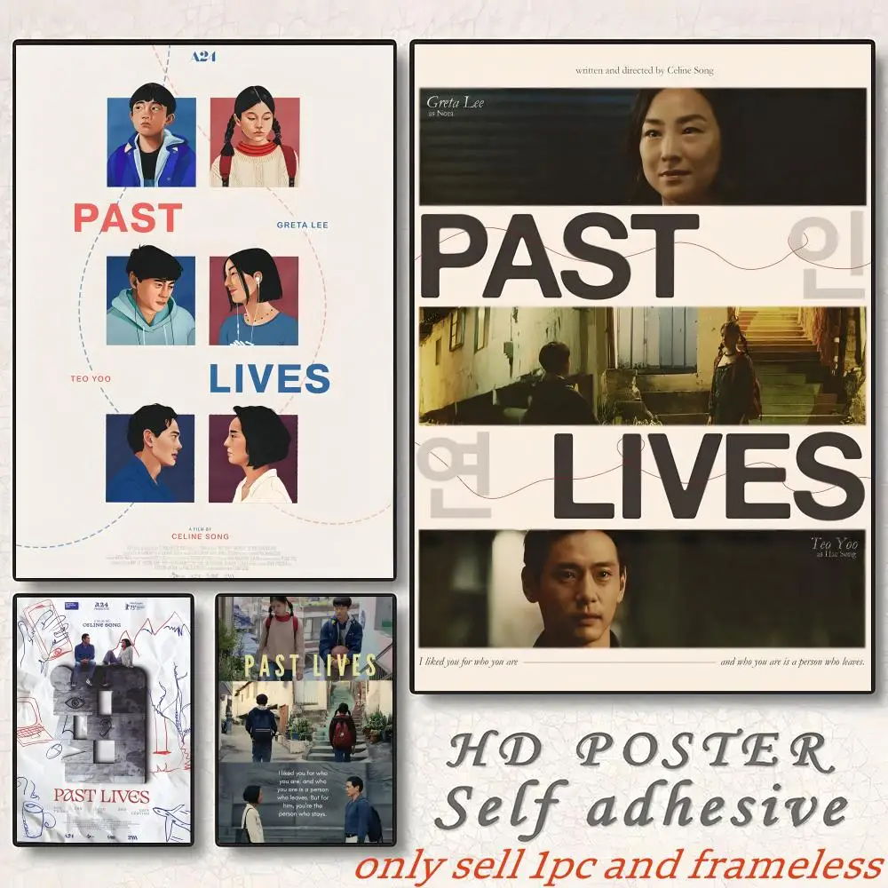 Classic Love film Movie P-Past Lives Poster Poster painting with prints Home bedroom living room decoration gift