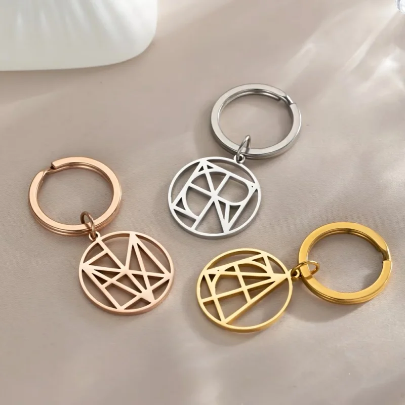 Custom Name Keychain Free Design Creative Name Keychains Stainless Steel For Men Women Valentine's Day Jewelry Gifts