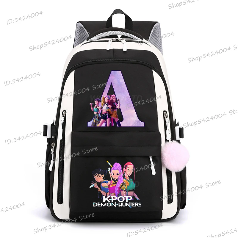 شخصيات الفيلم حقيبة ظهر مدرسية للطلاب يوميا Mochila 2025 فيلم ساخن النساء الرجال الإبداع الأبجدية حقيبة كمبيوتر محمول على ظهره هدية