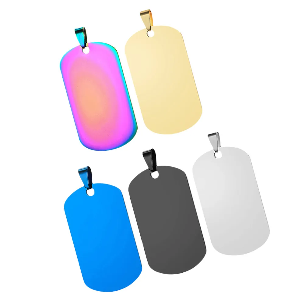 

5Pcs Unfinished Plated Metal Pendant Blanks for DIY Jewelry Making Handcraft Drawing Carving Craft Projects with Hanging Ring