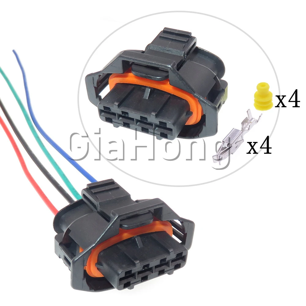 1 Set 4 Ways 1928403736 1928404627 Air Conditioning Connector 1928403453 Auto Socket AC Assembly For Chery A3/G3 Oxygen Sensor