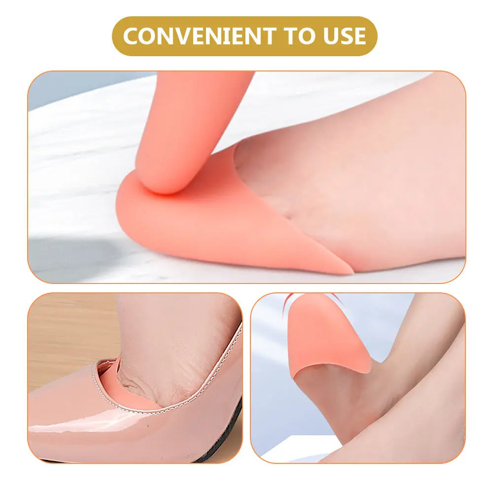2Pairs Forefoot Toe Covers Wear-Resistant Silicone Toe Guards Comfortable Breathable Decompression Pads for Dance Ballet Shoes