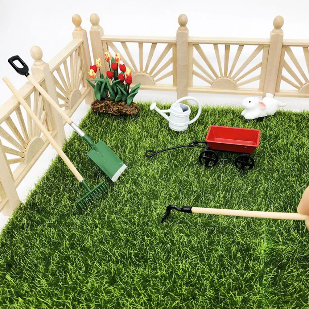 

1Set Mini House Farm Tools Miniature Outdoor Gardening Tool Set for Decoration and DIY Projects House Farm Tool Decor