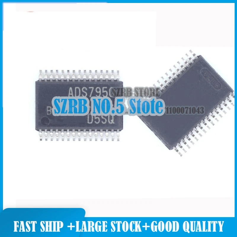 5pcs/lot ADS7950SBDBTR MAX3237EIDBR SSOP20 TPS75715KC TO220-5 THS4508RGTR QFN-16 ADS7950SDBTR chips Electronic new