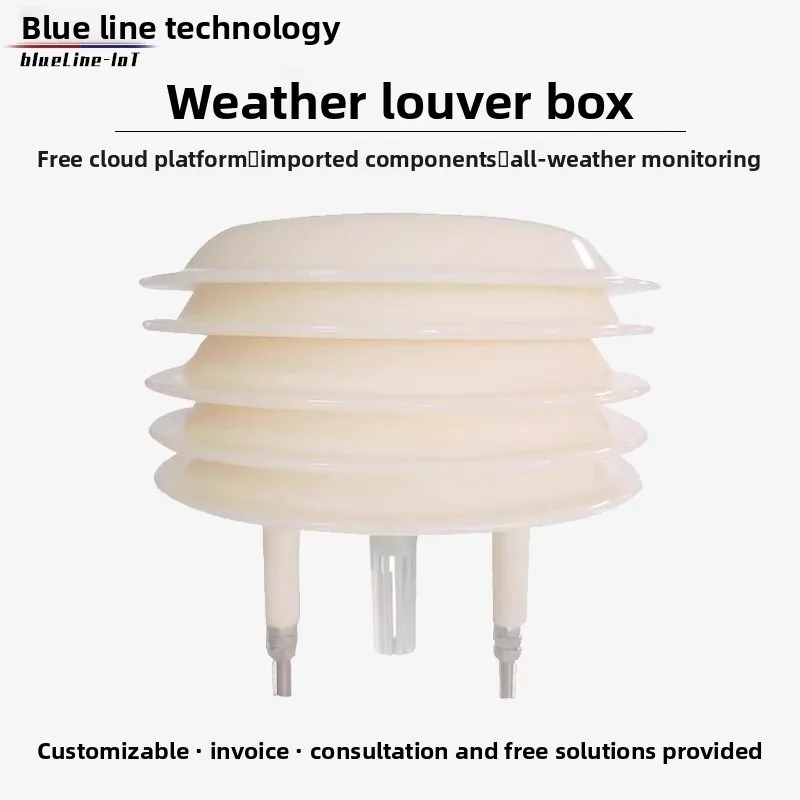 Multi-parameter integrated sensor weather station for meteorological louvers, dust particles, CO2, illuminance, noise, PM2.5