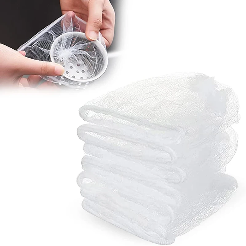 30/100pcs Disposable Sink Filter Mesh Bags Kitchen Sewer Drains Drainage Hole Anti-blocking Garbage Bag Pool Clean Strainers Net