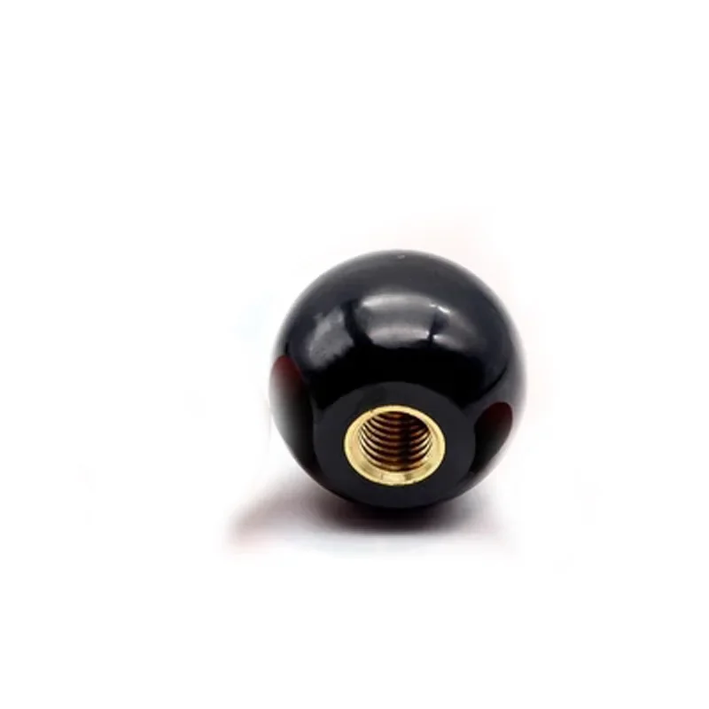 Best1 2Pcs M4 M5 M6 M8 M10 M12 Bakelite ball 18mm-40mm OD brass Copper core hand nuts spherical Round Handle mechanical Grip nut